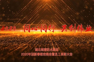 湖北雨晴防水集團2020年迎新春聯歡晚會_1